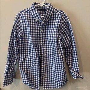 Janie and Jack Checked button Down - Size 8